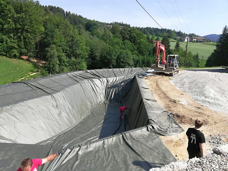 Teichfolie oliv grün